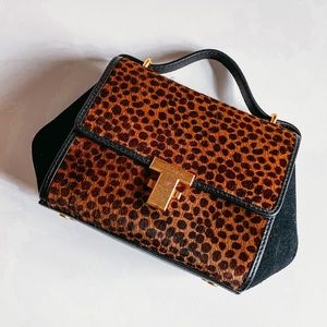 Tory Burch Juliette Leopard Calf Hair Mini Bag